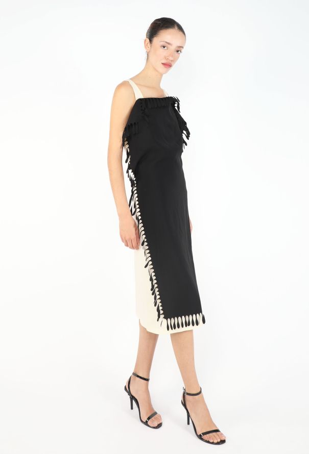 Issey Miyake Bicolor Fringe Dress, 1990s - 4