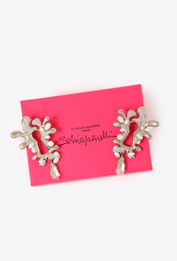 Schiaparelli 2025 Embellished Keyhole Earrings - 1