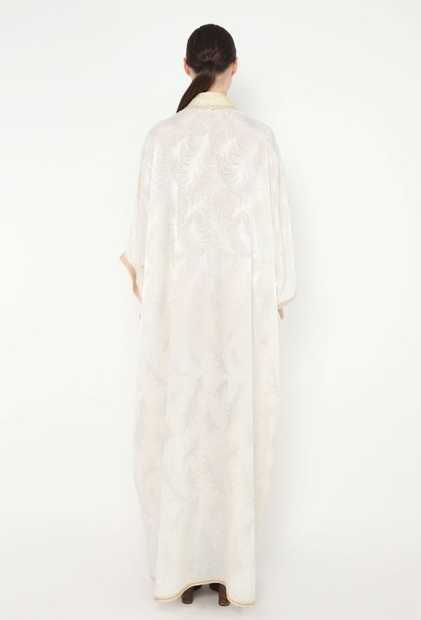 World Treasures Authentic Embroidered Jacquard Kaftan - 4