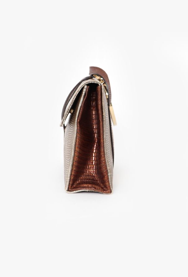 Escada Lizard Embossed Clutch - 5 Escada Lizard Embossed Clutch - 5