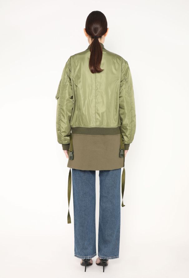 Helmut Lang F/W 2003 Fleece Bondage Bomber - 7