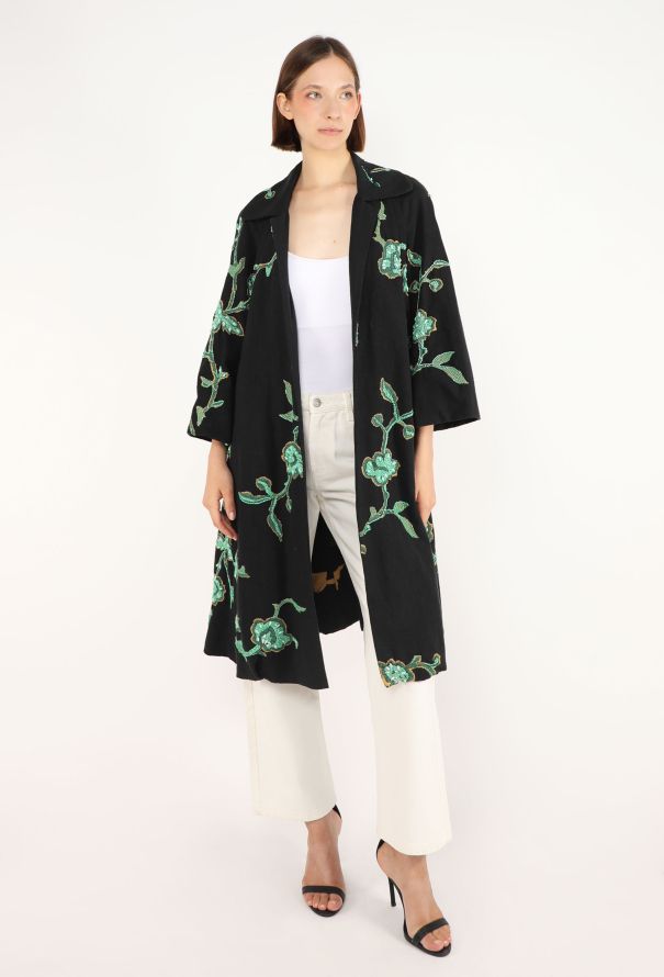 Dries Van Noten Floral Beaded Coat, F/W 2005 - 5