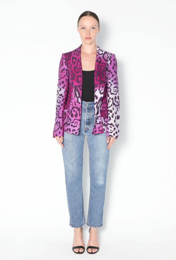Dior F/W 2004 Ombré Leopard Print Blazer - 4