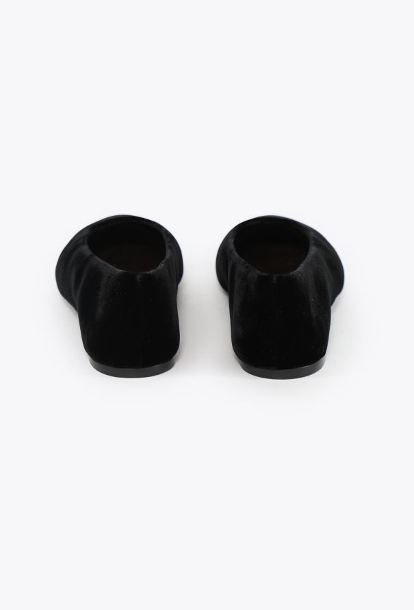 Saint Laurent 2024 Gio Velvet Ballet Flats - 4