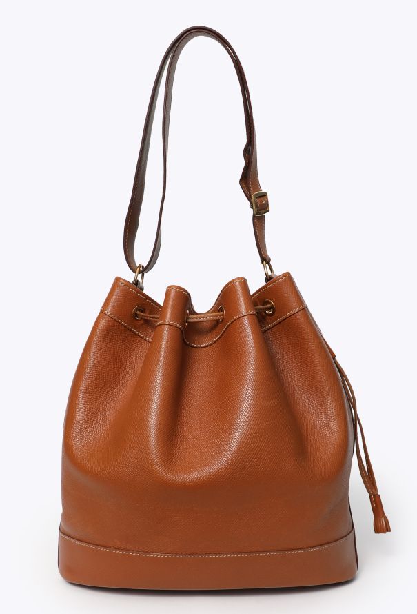 Hermès '90s Gold Courchevel Market Bag - 1