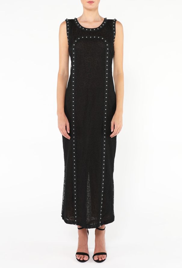 Chanel 2013 Lace Studded Trim Dress - 3