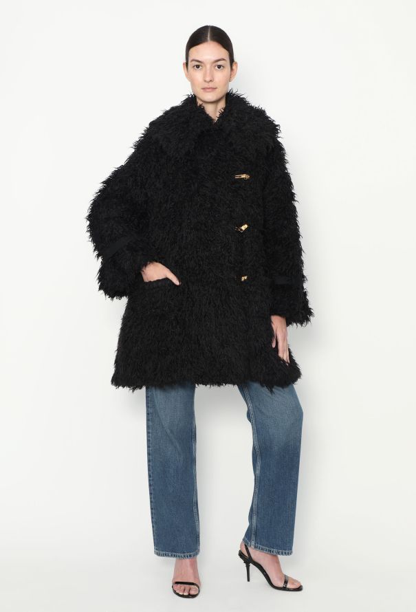 Céline Pre-Fall 2013 Faux Shearling Coat - 5