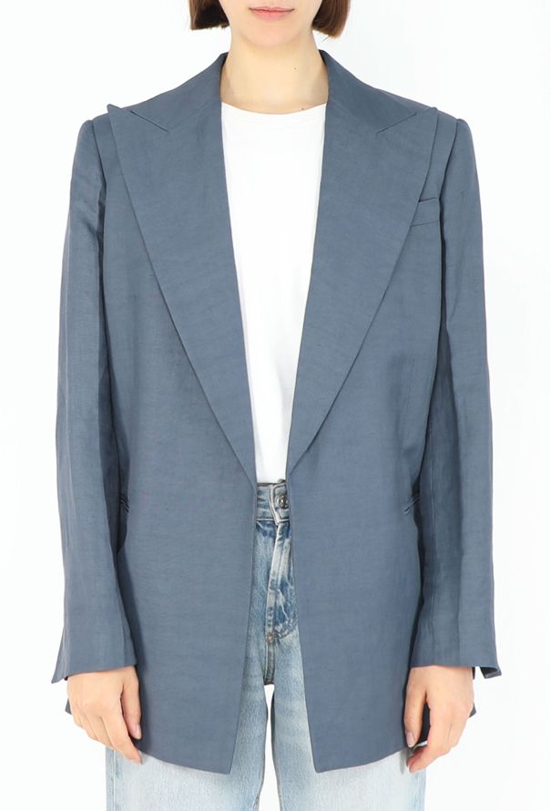 Céline Resort 2018 Notched Linen Blazer - 2