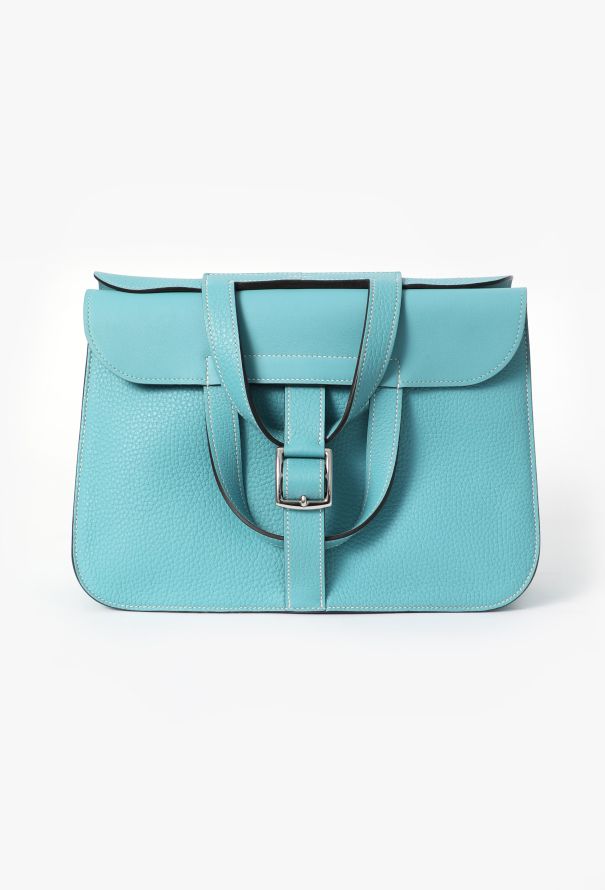 Hermès Bleu Jean Taurillon Clémence Halzan 31 - 1