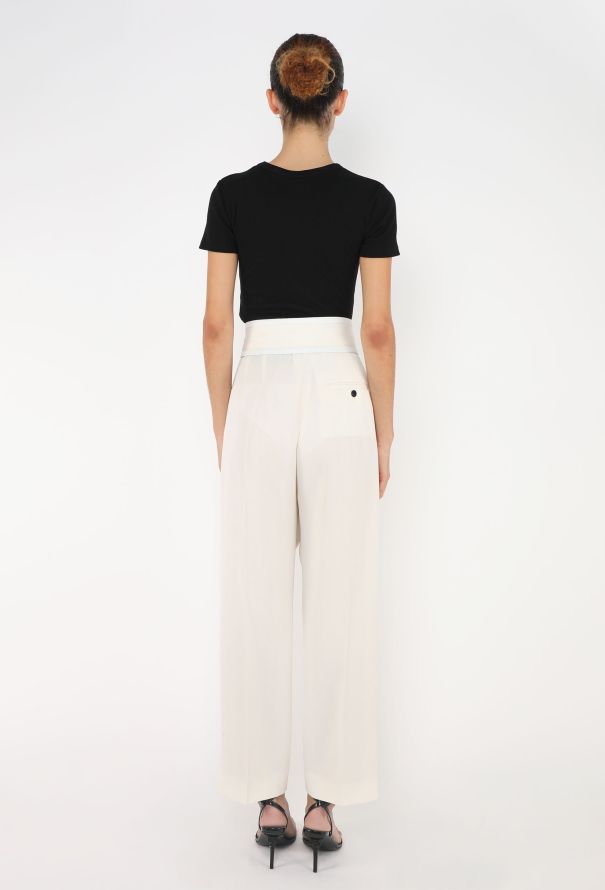Céline S/S 2016 Silk Belted Trousers - 5 Céline S/S 2016 Silk Belted Trousers - 5