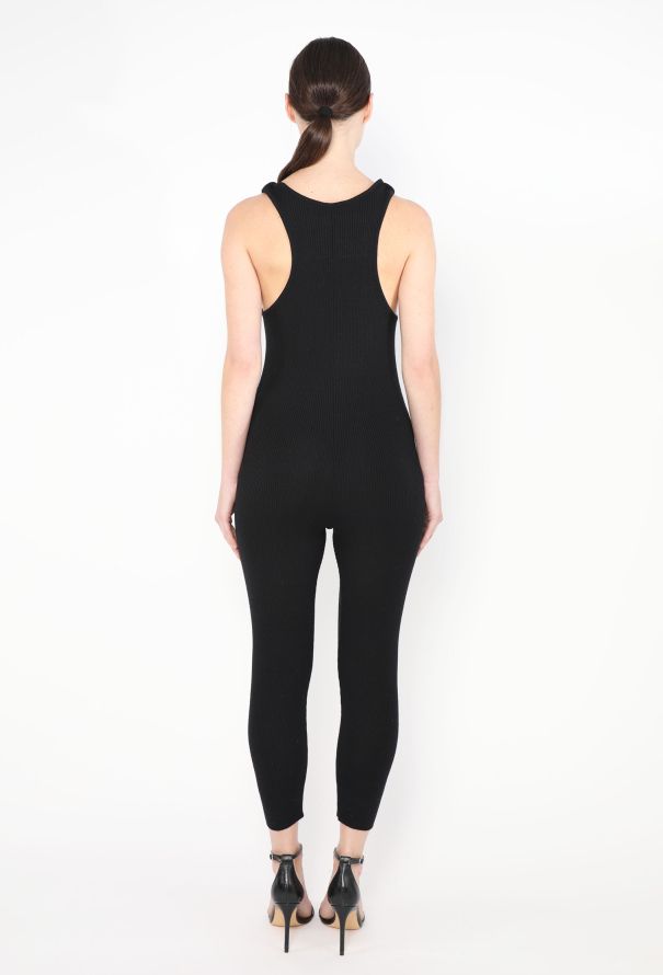 Chanel 1994 Ribbed 'CC' Button Jumpsuit - 4 Chanel 1994 Ribbed 'CC' Button Jumpsuit - 4