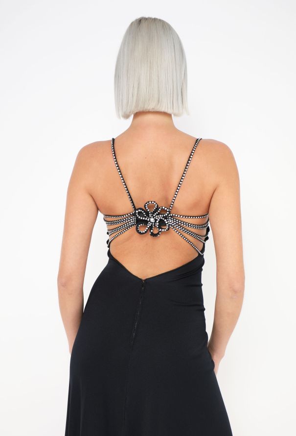 Azzaro STUNNING 1978 Strass Open-Back Gown - 2