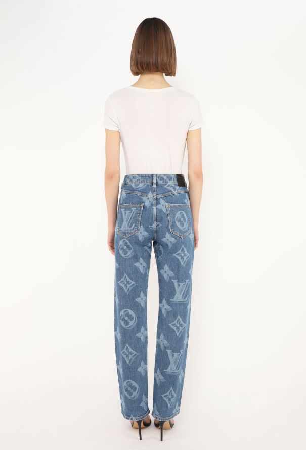 Louis Vuitton 2024 Blur Monogram Denim Jeans - 4