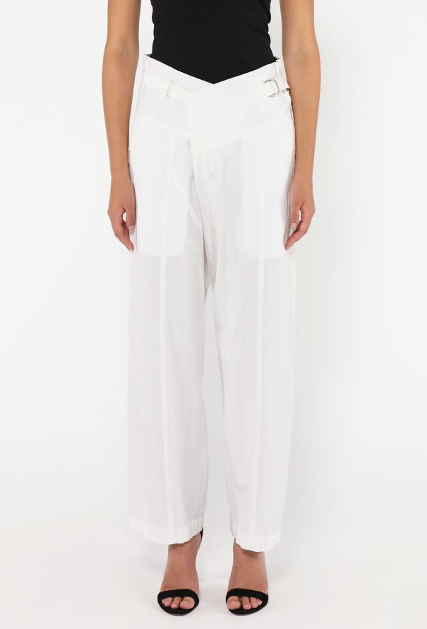 Issey Miyake S/S 1999 Cotton Belted Trousers - 3