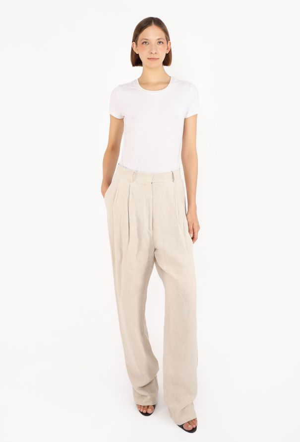 Céline Belted Linen Suit, Resort 2014 - 5