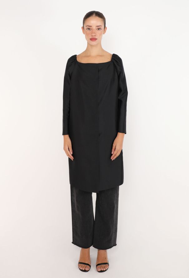 Prada Silk Faille Cutaway Coat, 2006 - 3