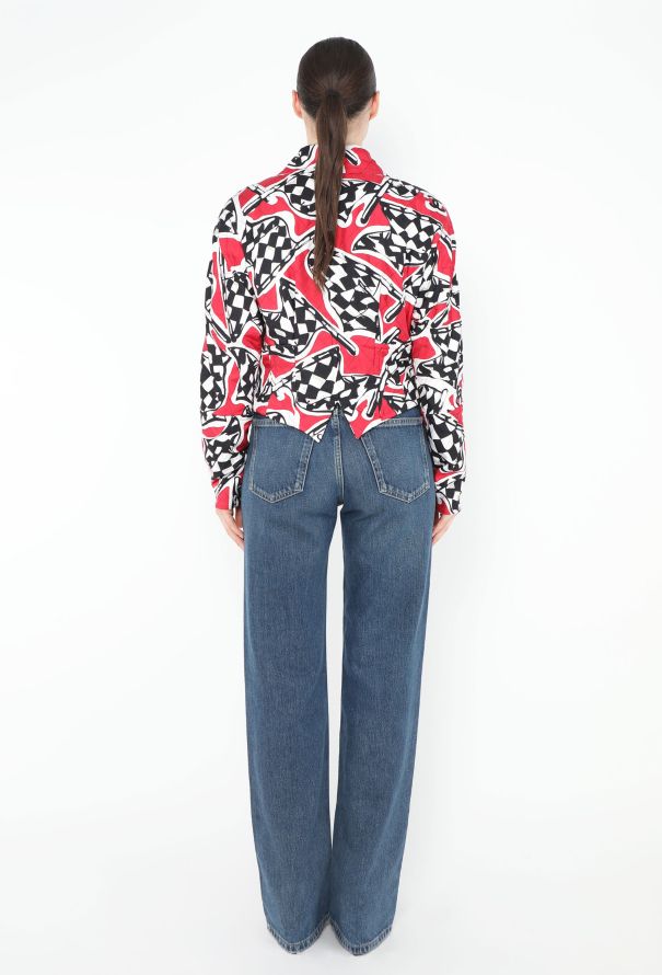 Chanel Resort 2023 Harlequin Silk Jacket - 7