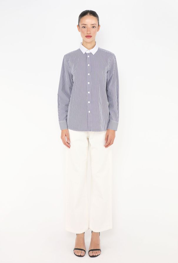 Saint Laurent Classic Bicolor Striped Shirt - 3 Saint Laurent Classic Bicolor Striped Shirt - 3