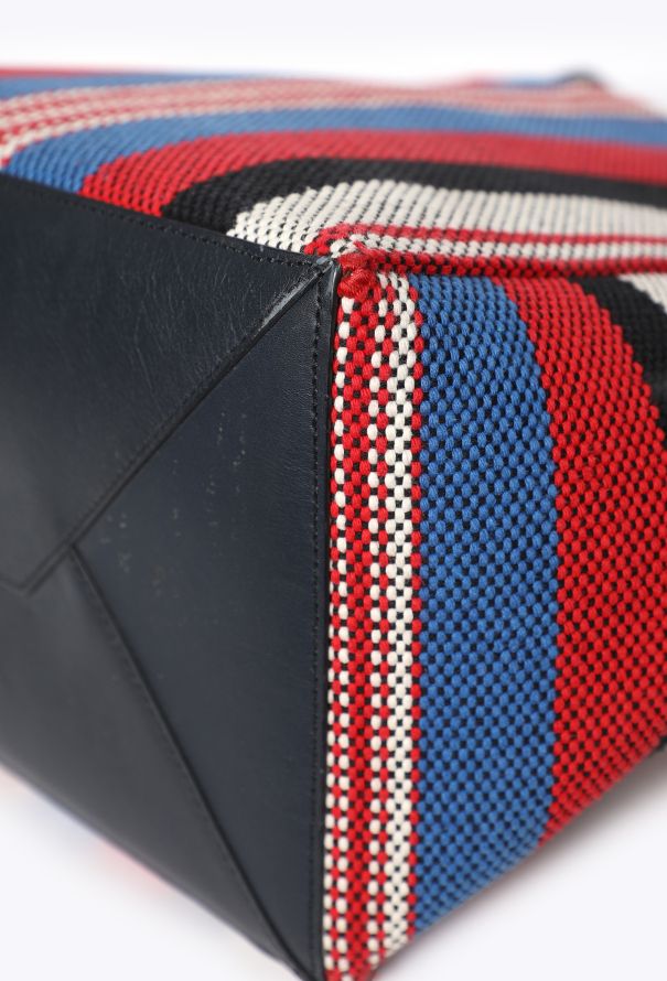 Céline Striped Canvas Phantom Cabas Tote - 10