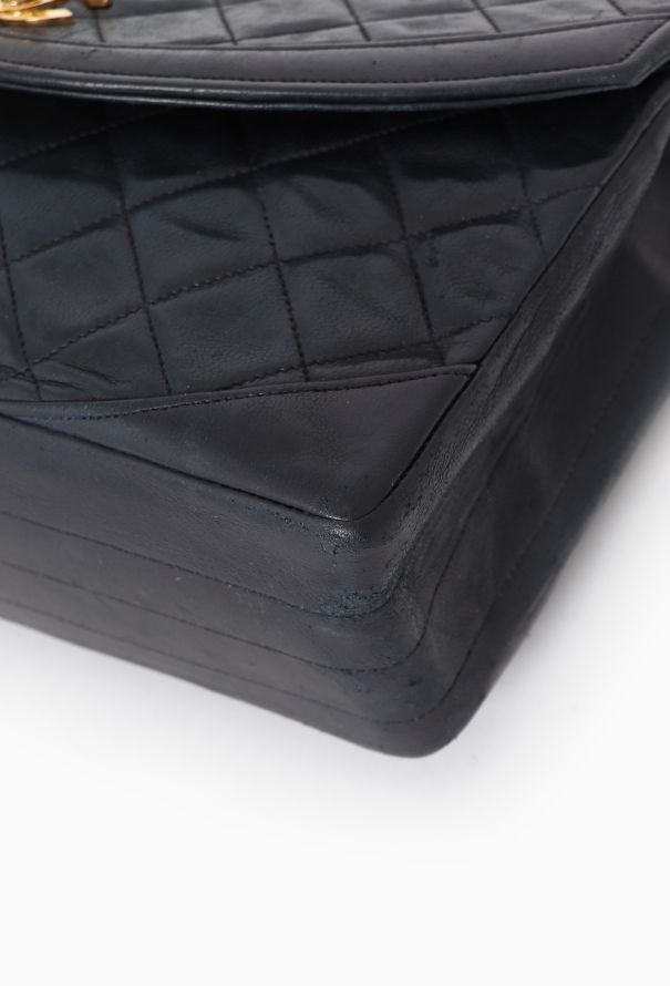 Chanel Navy Paris Double Flap Bag - 8 Chanel Navy Paris Double Flap Bag - 8