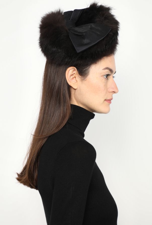 Givenchy Vintage Haute Couture Rabbit Fur Hat - 3