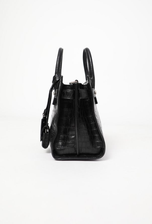 Saint Laurent Crocodile Embossed Nano Sac de Jour - 6 Saint Laurent Crocodile Embossed Nano Sac de Jour - 6
