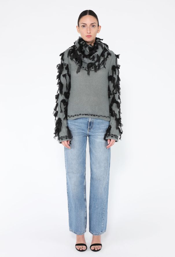 Dior ICONIC F/W 2000 Silk Ribbon Mohair Sweater - 4