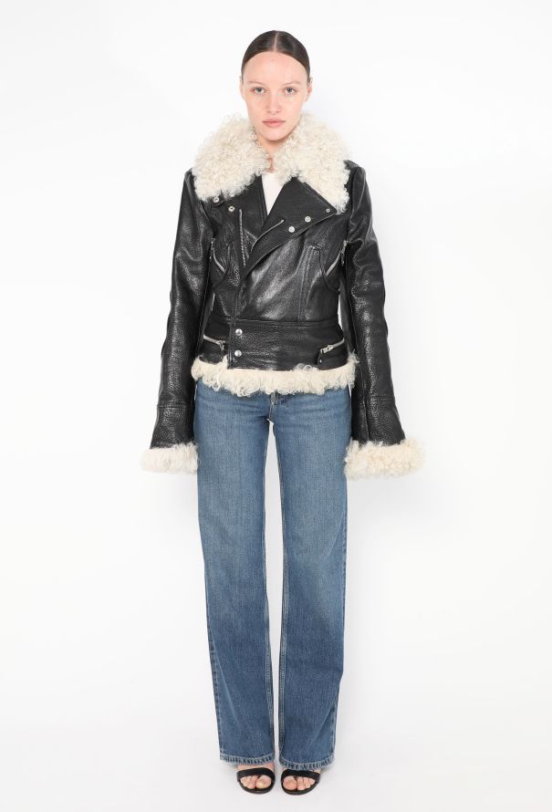 Balenciaga ICONIC F/W 2004 Shearling Aviator Jacket - 6