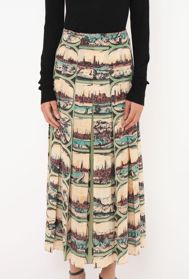 Gucci F/W 2016 Venetian Silk Skirt - 4