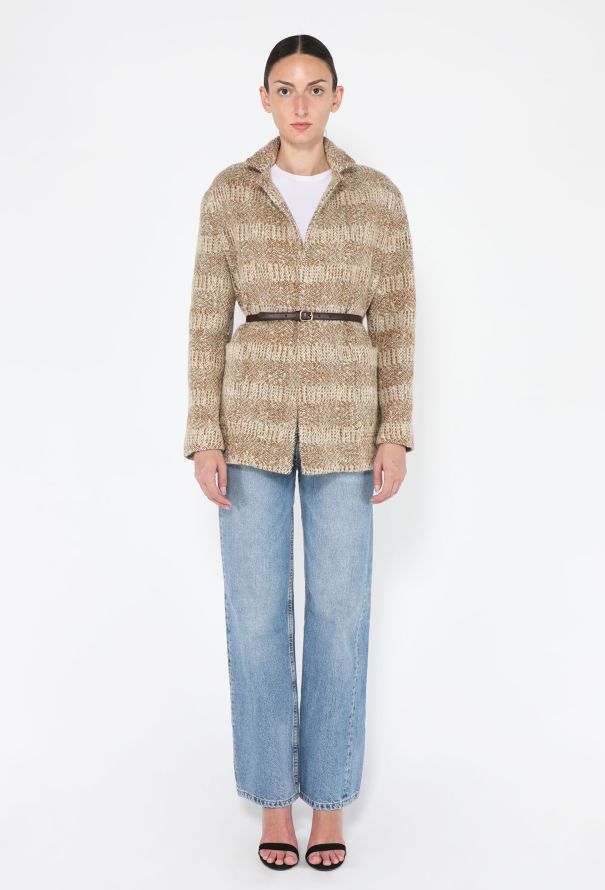Loro Piana Phillip Wool Tweed Belted Coat, 2024 - 1