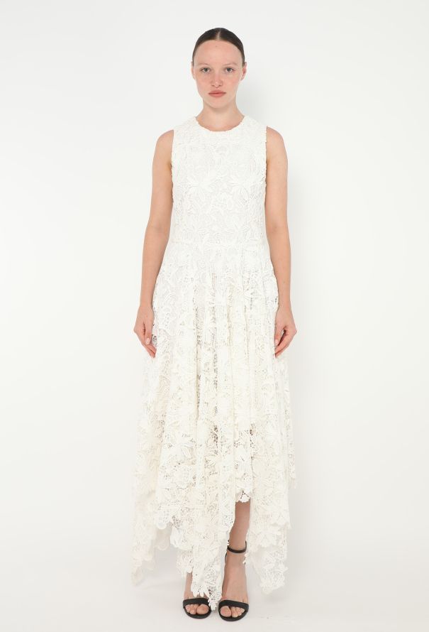 Alexander McQueen 2019 Asymmetrical Guipure Gown - 1