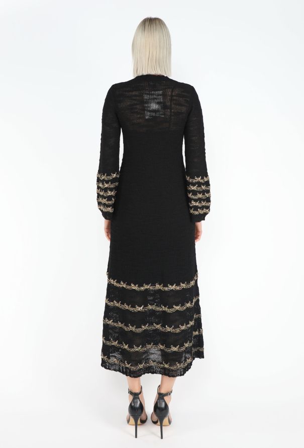 Chanel Pre-Fall 2025 Paris-Hangzhou Lamé Crochet Dress - 4