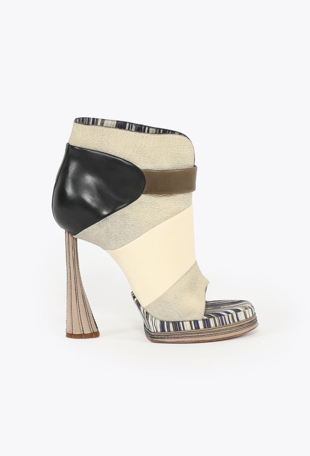 Balenciaga S/S 2010 Tonal Leather Boots - 1