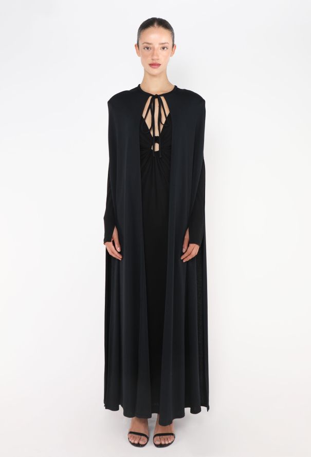 Azzaro COLLECTOR '70s Ruched Gown & Cape Ensemble - 3