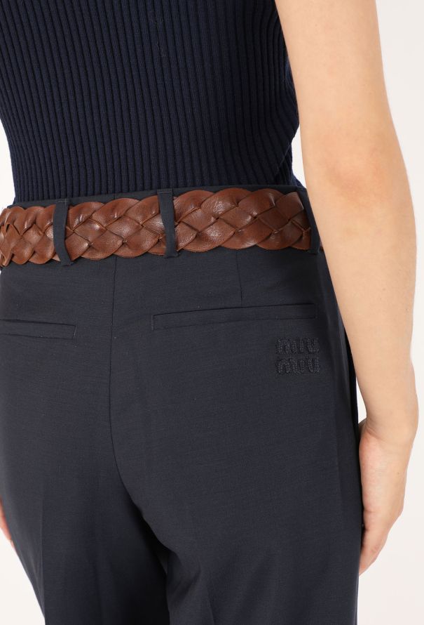Miu Miu Braided Utility Leather Belt, S/S 2026 - 5