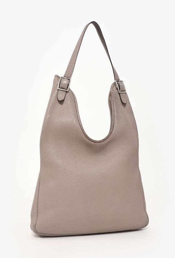 Hermès Gris Tourterelle Taurillon Clémence Massai PM - 3