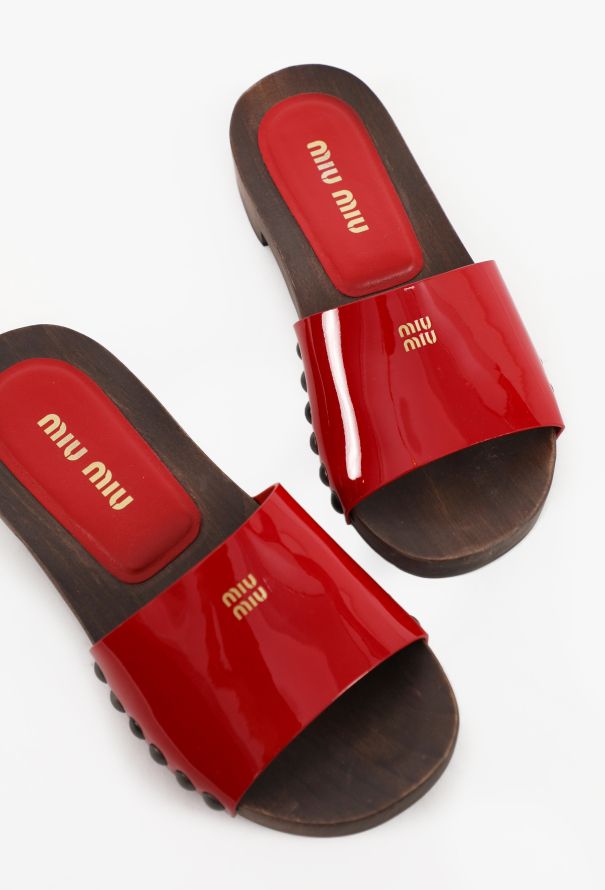 Miu Miu S/S 2025 Patent Clog Mules - 3