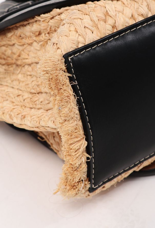Loewe Small Raffia Gate Top Handle Bag - 9