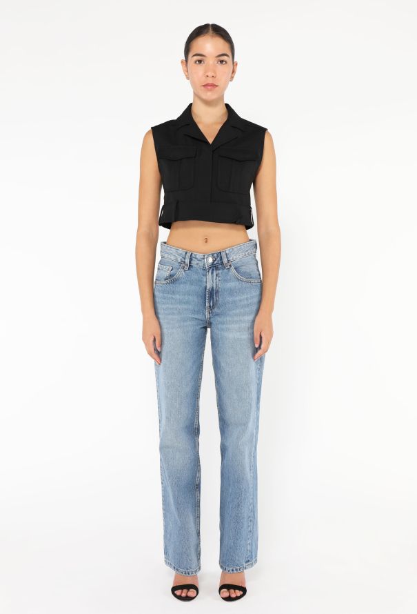 Balenciaga 2002 Cropped Wool Vest - 2