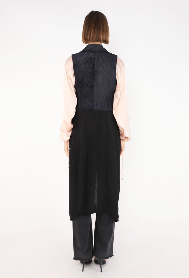 Ann Demeulemeester Corduroy Vest & Blouse Ensemble, 1990s - 7