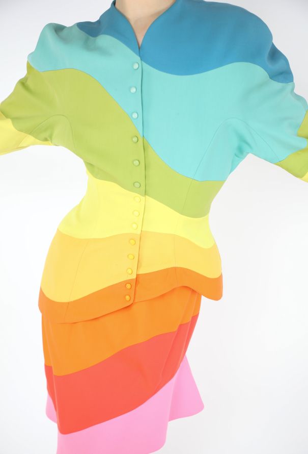 Thierry Mugler ULTRA COLLECTOR S/S 1990 Rainbow Ensemble - 7