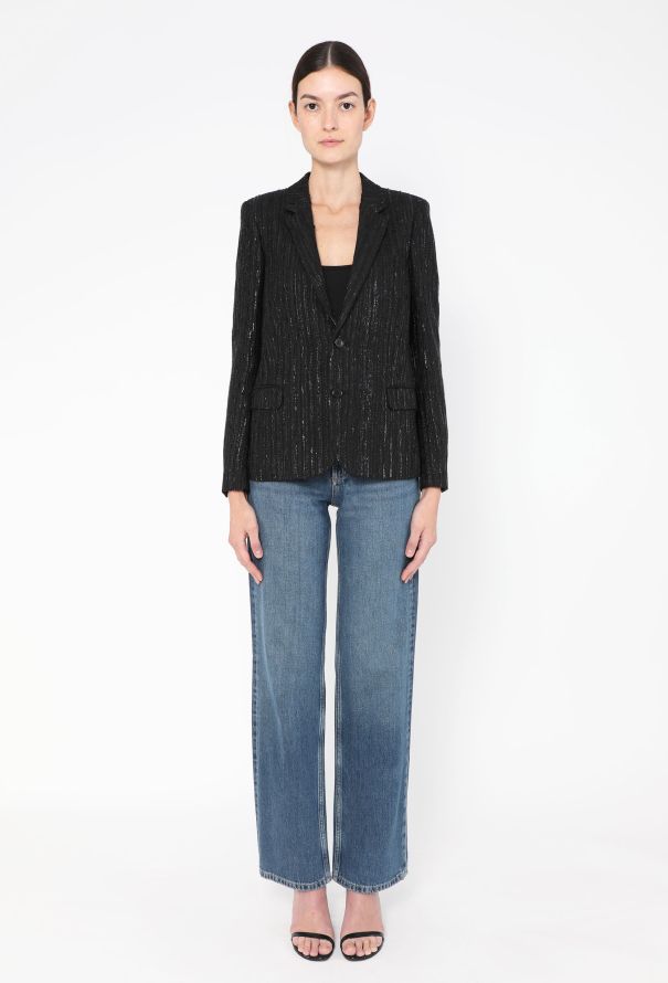 Saint Laurent 2018 Sequin Embroidered Blazer - 3