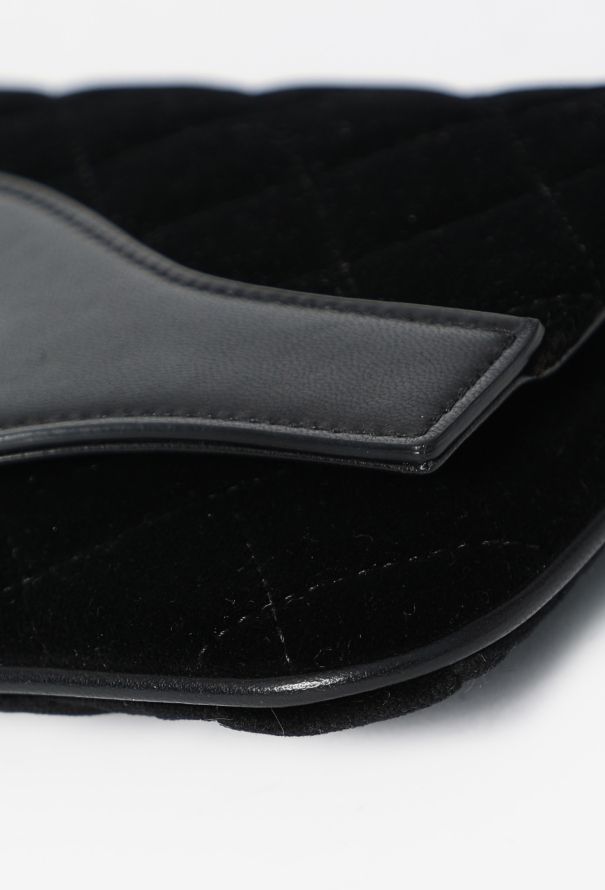 Chanel Small Classic Quilted Velvet 31 Clutch - 10