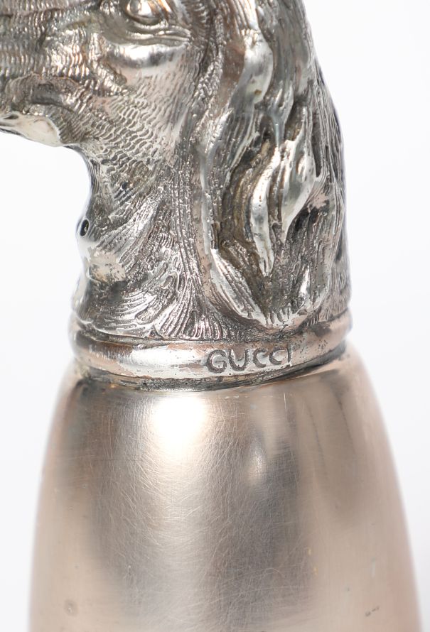 Gucci '70s Sculpted Dog Head Chalice - 5