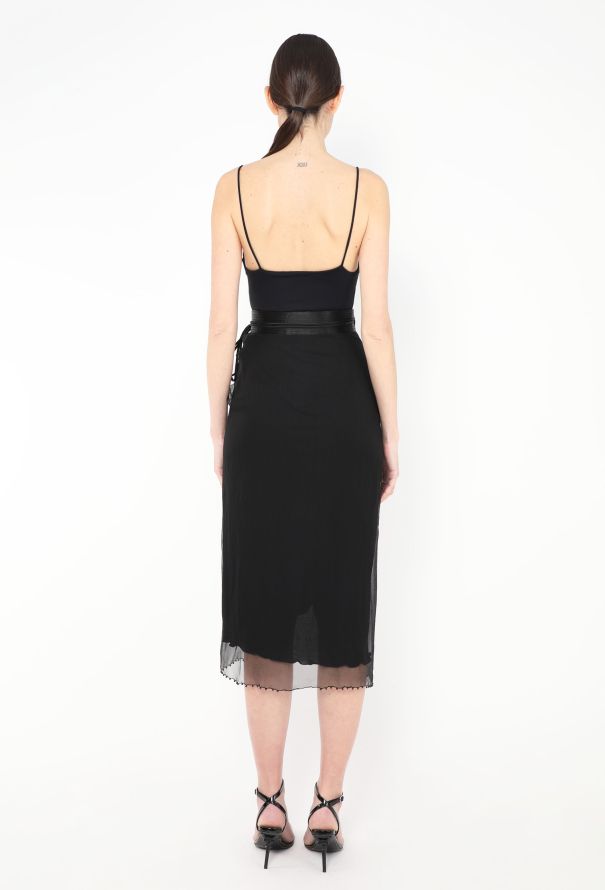 Zandra Rhodes Rare '70s Draped Chiffon Wrap Skirt - 5