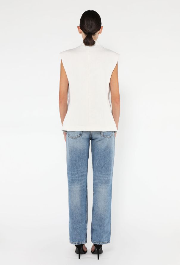 Céline S/S 2011 Linen Kimono Vest - 5