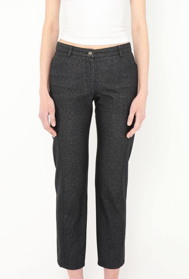 Chanel 2005 Iridescent 'CC' Button Jeans - 2 Chanel 2005 Iridescent 'CC' Button Jeans - 2