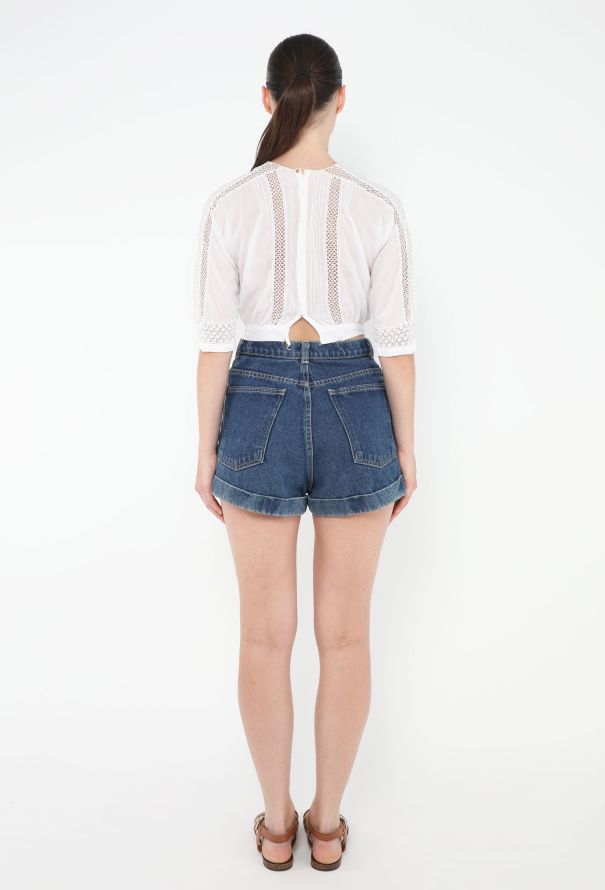 Antique Lace Trim Pintuck Top - 4 Antique Lace Trim Pintuck Top - 4