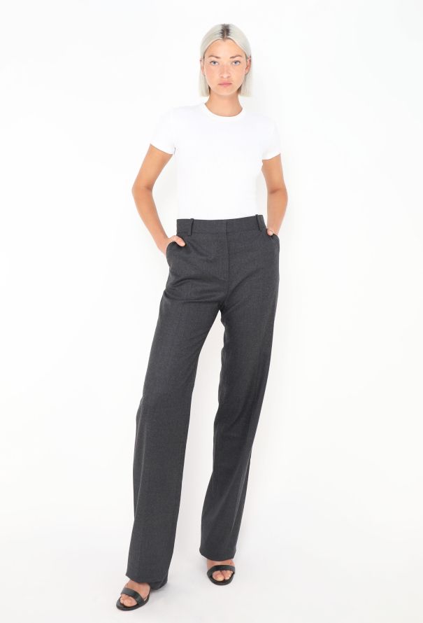 Céline Anthracite Cashmere Trousers - 3