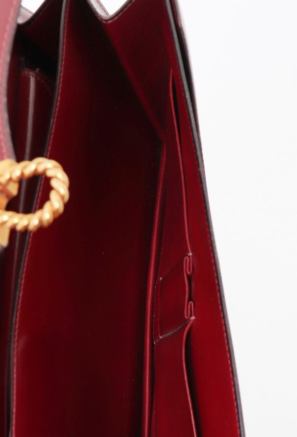 Hermès '70s Rouge H Box Escale Top Handle Bag - 12 Hermès '70s Rouge H Box Escale Top Handle Bag - 12